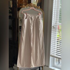 Anthropologie Pilcro wide-leg draw string jeans in pearl CALL OUT missing string